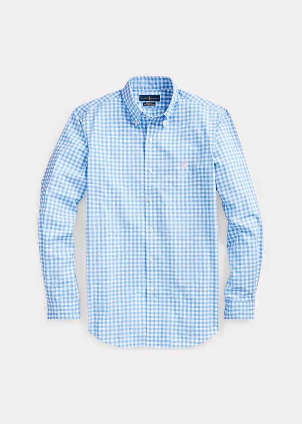 Polo Ralph Lauren Gingham Poplin Skjorter Herre Danmark (WPALI9065)